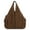 Coffee, variant on Solid Color Draped Slouchy Bag Lightweight Nylon Shoulder Bag Stylish Handbag Underarm Bags with Spacious Interior