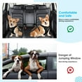 thumbnail image 5 of Cinturón de seguridad doble para coche para perros, cinturón de seguridad doble para vehículos para mascotas, acoplador doble ajustable para perros, raya de plomo, dos mascotas, viaje en coc, 5 of 5