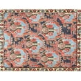 thumbnail image 1 of Ahgly Company Machine Washable Indoor Rectangle Traditional Brown Red Area Rugs, 4' x 6', 1 of 7