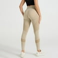 thumbnail image 2 of AWZXDE Line Design Yoga Pants for Women Workout Leggings Dance Fitness Wear Wicking Khaki,L, 2 of 3