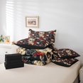 thumbnail image 4 of Erosebridal Gothic Skull Bedding Full Size, Romantic Rose Bedding Sets Full Size, Bohomian Style Decor, Reversible 7pcs, 4 of 5