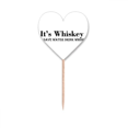 thumbnail image 1 of It's Whiskey Save Water Drink Whiskey Toothpick Flags Heart Lable Cupcake Picks, 1 of 3
