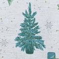 thumbnail image 3 of Elrene Home Fashions Lucina Twinkle Trees Holiday Lurex Fabric Tablecloth, Multi, 52" x 70", 3 of 4