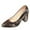 Brown, variant on Wensltd Pointed Toe Chunky Heel Heels for Women Low Cut Pumps Versatile Fashion Casual All Season Elegant Dress Shoes for Work Party