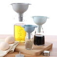 thumbnail image 2 of 4 in 1 Multi-function Funnel household kitchen tool Set Wide Mouth Plastic Funnel Filter Oil Pot Liquids Pour Household Kitchen Tool, 2 of 9