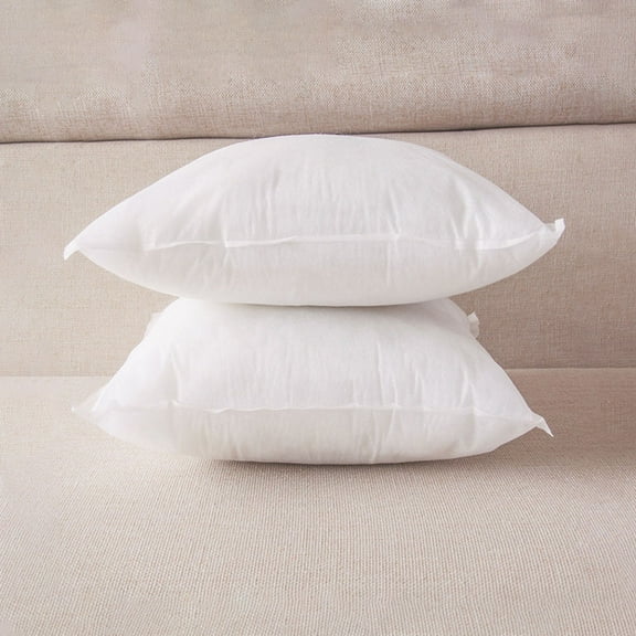KALLORY Living Room Cushion Inserts 2Pcs White for Sofa 45x0.3937in