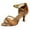 Brown, variant on Shoes for Women Girls Latin Dance Shoes Med Heels Satin Shoes Party Tango Dance Shoes Black Size 7