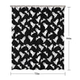 thumbnail image 5 of Halloween Ghost and Bat Silhouette Pattern Shower Curtain 72"x84" ,Bathroom Decorative Shower Curtains Set with 12 Hooks,Modern Waterproof Washable Shower Curtain, 5 of 6
