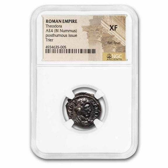 Roman Empire BI Nummus Theodora (337-340 AD) XF NGC