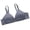 Blue, variant on Npasoilc Front Closure Bra for Women Wirefree Printed Breathable Push Up 3 Row Back Closure Comfortable Daily Underwear