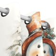 thumbnail image 3 of Christmas Snowman and Trees Blackout Curtain Panels 63x55in Drapes Privacy Assured for Living room Bedroom Bathroom 2 panels set, 3 of 5