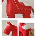 thumbnail image 4 of Wooden Rocking Horse Decorative Ornament With Hemps Rope, 4 of 6