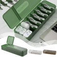 thumbnail image 3 of PFDDRW 7-Compartment Cord Organizer Box for Home Travel, 3 of 8