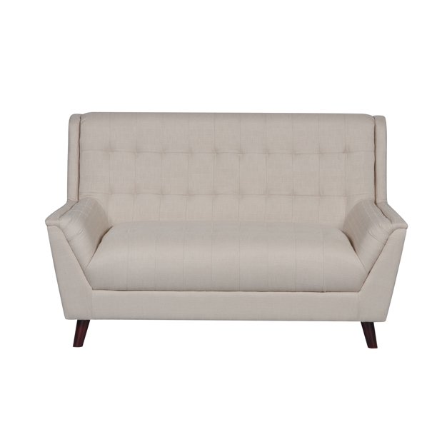 US Pride Furniture Tufted Back MidCentury Modern Loveseat Walmart