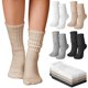 thumbnail image 1 of Calcetines Slouch Zoooyawn, 4 pares, holgados, acanalados, de algodón, apilados, 1 of 6