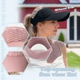 thumbnail image 3 of Sun Visor Hats for Women, Wide Brim Sun Hats for Women UV Protection, Ponytail Quick Drying Knitted Running Visors for Women, 3 of 5