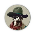 thumbnail image 2 of Empire Art Direct Empire Art "Cowboy Clock" Tempered 16" Glass Wall Clock with Reverse Printed Pets Rock, 2 of 2