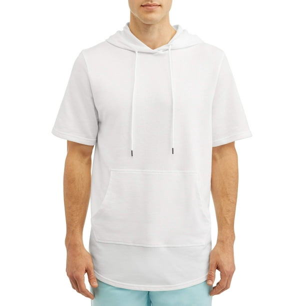 Elongated short sleeve hoodie Clearance