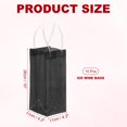thumbnail image 2 of Uxcell Ice Wine Bag, Portable Collapsible Clear Wine Pouch Cooler Clear Gift Bag with Handles for Champagne Black, 2 of 7