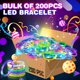 thumbnail image 5 of 200 pulseras LED de BYONEBYE, 6 colores, 3 modos de flash, 5 of 6