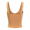 thumbnail image 4 of Made by Olivia Women's Four-way Stretch V-Neck Ribbed Seamless Crop Top -Made in USA, 4 of 6