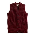 thumbnail image 2 of Turtle Bay New York Men's Soft Button Front Flat Knit Sweater Vest with front patch pockets, 2 of 5