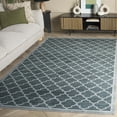 thumbnail image 3 of SAFAVIEH Arizona Shevon Trellis Polyester Machine Washable Area Rug, Green, 4' x 6', 3 of 13