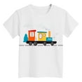 thumbnail image 4 of Ulanda Kids Steam Locomotive Engine Shirt Train Toddler Boys T-Shirt (White, 5-6 Years), 4 of 4