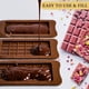 thumbnail image 3 of Moldes para barras de chocolate, paquete clásico de silicona, 4 unidades, kit para hacer barras de caramelo a presión, juego de moldes, proteínas y energía, regalos hechos a mano, 3 of 5