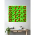 thumbnail image 2 of Modern Polka Dots - Candy Apple Poster Wall Art, Modern Wall Decor For Living Room Bedroom, 30x30 UNFRAMED, 2 of 3
