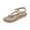 Khaki, variant on Women's Casual Flat Sandals Comfortable Fashion Summer Beach Shoes Slip-On Open Toe Walking Sandals with Arch Support