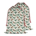 thumbnail image 2 of Christmas Bags Drawstring,Beige Christmas Dinosaur Pattern Large Xmas Christmas Gift Bags,Reusable for Xmas and New Year Party Favors and Supplies,27.6" X 19.7", 2 of 6