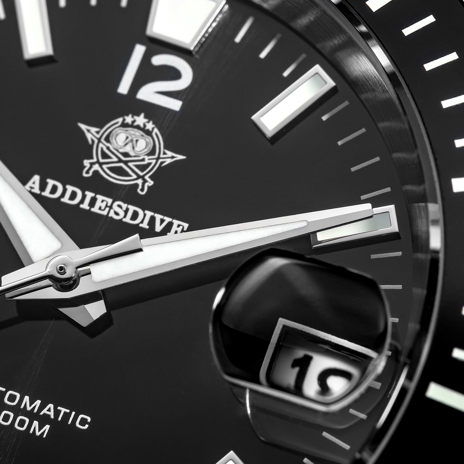 ADDIESDIVE Men's Automatic Diver Watch 200M Waterproof, Japanese Mechanical Movement, Sapphire Crystal & Ceramic Bezel, Super-LumiNova BGW9/C3, Stainless Steel Dive Watch