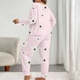thumbnail image 4 of Censtreet Women's Plus Size 2 Piece Pajama Set Long Sleeve Shirt with Long Pajama Pant Printed Pj Lounge Sets XL-5XL, 4 of 5