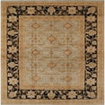 thumbnail image 1 of Ahgly Company Machine Washable Indoor Square Industrial Modern Light Copper Gold Area Rugs, 8' Square, 1 of 7