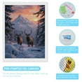 thumbnail image 3 of Diamond Art Kits for Adults - Elk Snowy Mountain Sunset Scene 5d Diamond Painting for Adults, Diamond Art for Adults Beginners, Frameless Diamond Painting Kits for Adults for Home Wall Decor, 3 of 7
