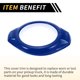 thumbnail image 5 of 2 Pcs A Pillar Speaker Ring Cover Trim para Jeep Wrangler JK JKU 2 Door 4 Door 2015-2017 Cubierta del altavoz del pilar A de la ventana delantera ABS Azul, 5 of 6