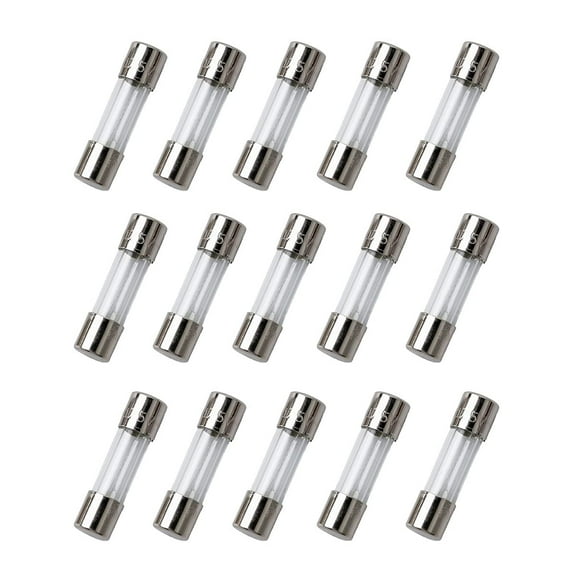 15 Pack F10AL(10A) 125V Fast-Blow Fuse 0.2 x 0.78 inch / 5 x 20 mm Glass Fuses Widely Used for Electric Equipment, Home Appliance, and so on.