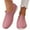 Pink, variant on Waterproof Garden Shoe for Women Outdoor Slip On Rain Boots Rubber Rain Shoes Non Slip Short Ankle Booties