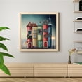 thumbnail image 3 of Cuadros Decorativos Pintura al óleo por números Acrílico Hecho a mano Rocket House Imagen digital Decoración para el hogar Likrtyny embutido en tela, 3 of 9