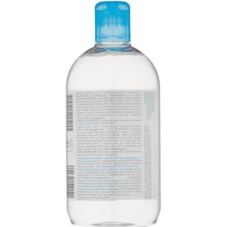 4 Pack - Bioderma Hydrabio H2O Micellar Water, Cleansing and Make-Up Removing Solution 16.7 oz