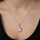 thumbnail image 4 of Collar De Sol Con Centros De Zirconia Para Mujer Plata 925 Plateado, 4 of 5