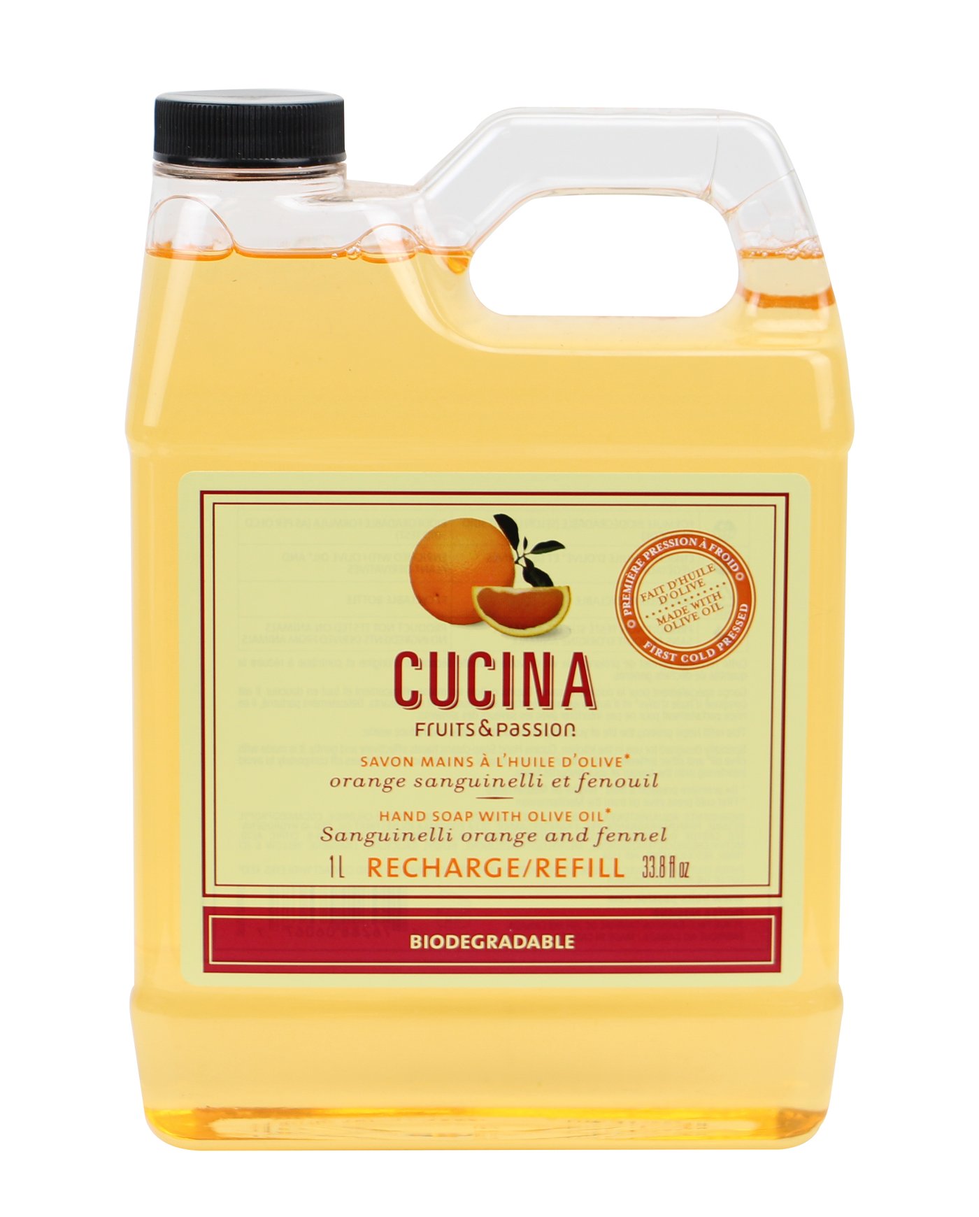 Cucina Sanguinelli Orange and Fennel Hand Soap Refill 1L Walmart Canada