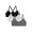 Heather Gray, Arctic White, Rich Black, variant on Girls Multi-Style Bra, 3-Pack, Sizes XS-2XL