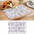 thumbnail image 6 of Pastoral Flowers Placemats Set of 2, Vintage Lavender Flower Farmhouse Plant Non-Slip Place Mats Washable Table Mats for Kitchen Dining Table Decorations Indoor/Outdoor, 6 of 9