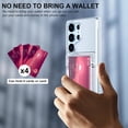 thumbnail image 3 of Compatible with Galaxy S23 Ultra Case Wallet with Credit Card Holder Soft TPU Bumper Hard PC Anti-Scratch Shockproof Case Clear with Kickstand for Samsung Galaxy S23 Ultra 2023 (Clear), 3 of 13