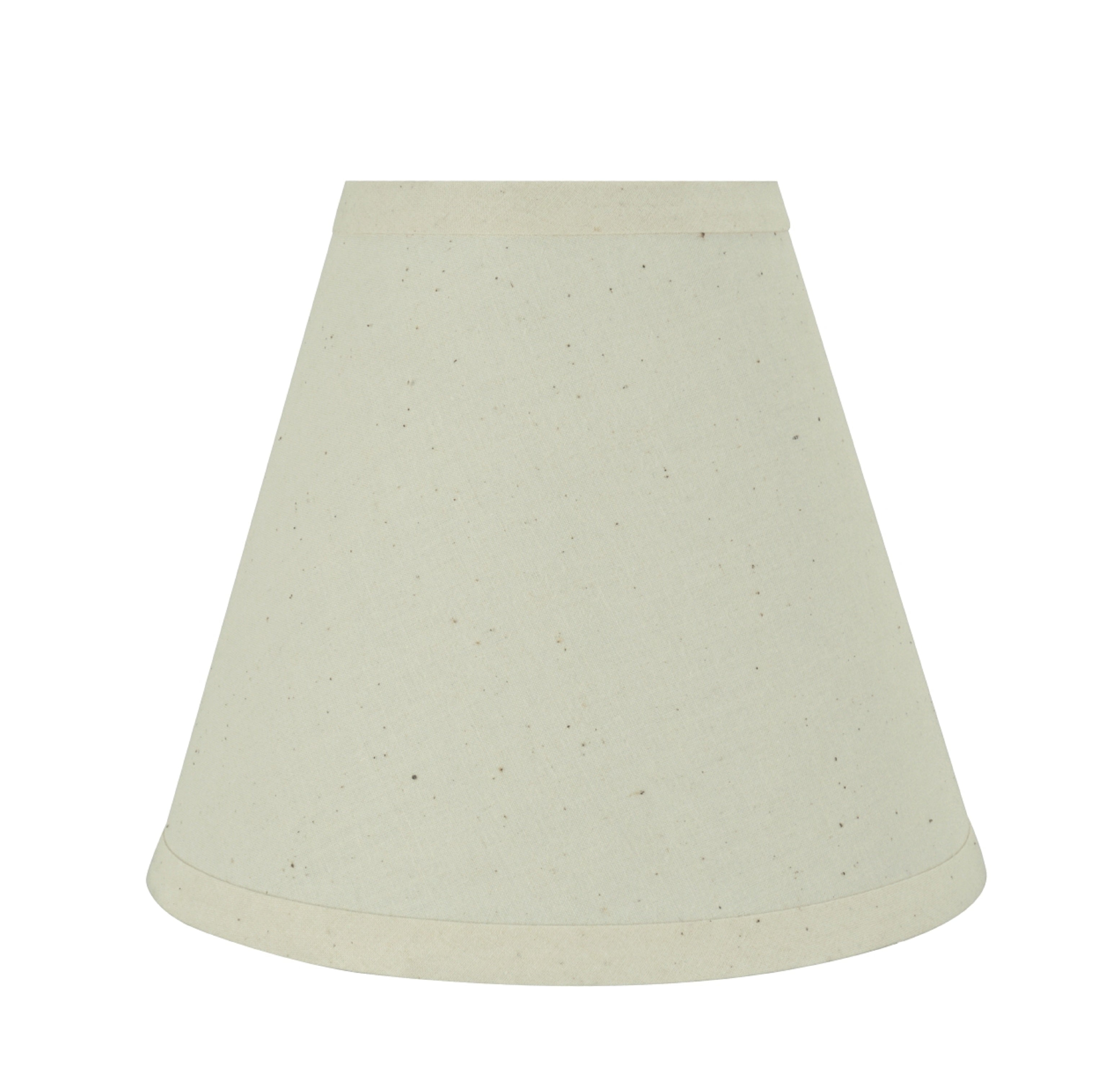 Off-White Cotton Empire Lamp Shade with Spider Construction, 8"