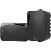 (2) Rockville HP4S-8 BK Black 4" Outdoor/Indoor 8-Ohm Wall Mount Home Speakers