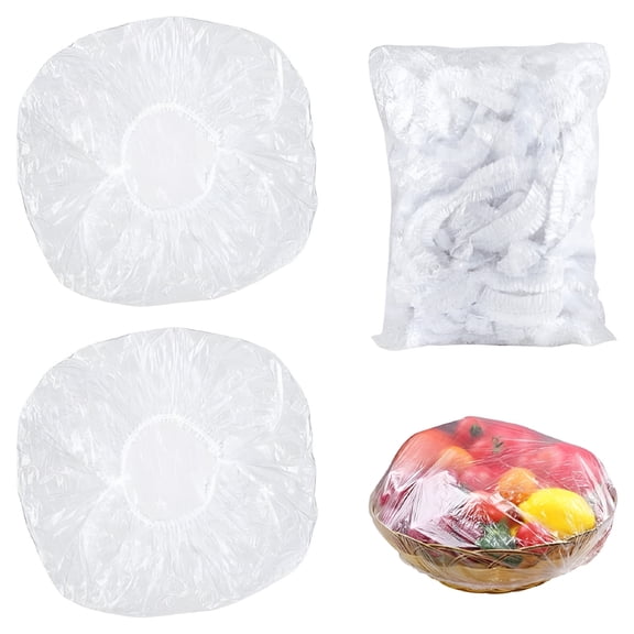 ACDANC 100PCS Plastic Food Wrap Food Grade Plastic Household Cling Film BPA Free Safe Not Crack Easily Flexible And Reusable