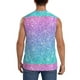 thumbnail image 4 of Balery Multicolor Glitter Camisetas sin mangas para hombre, absorbe la humedad y protege contra el mal olor.-XX-Large, 4 of 7